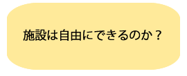 施設は自由にできるのか